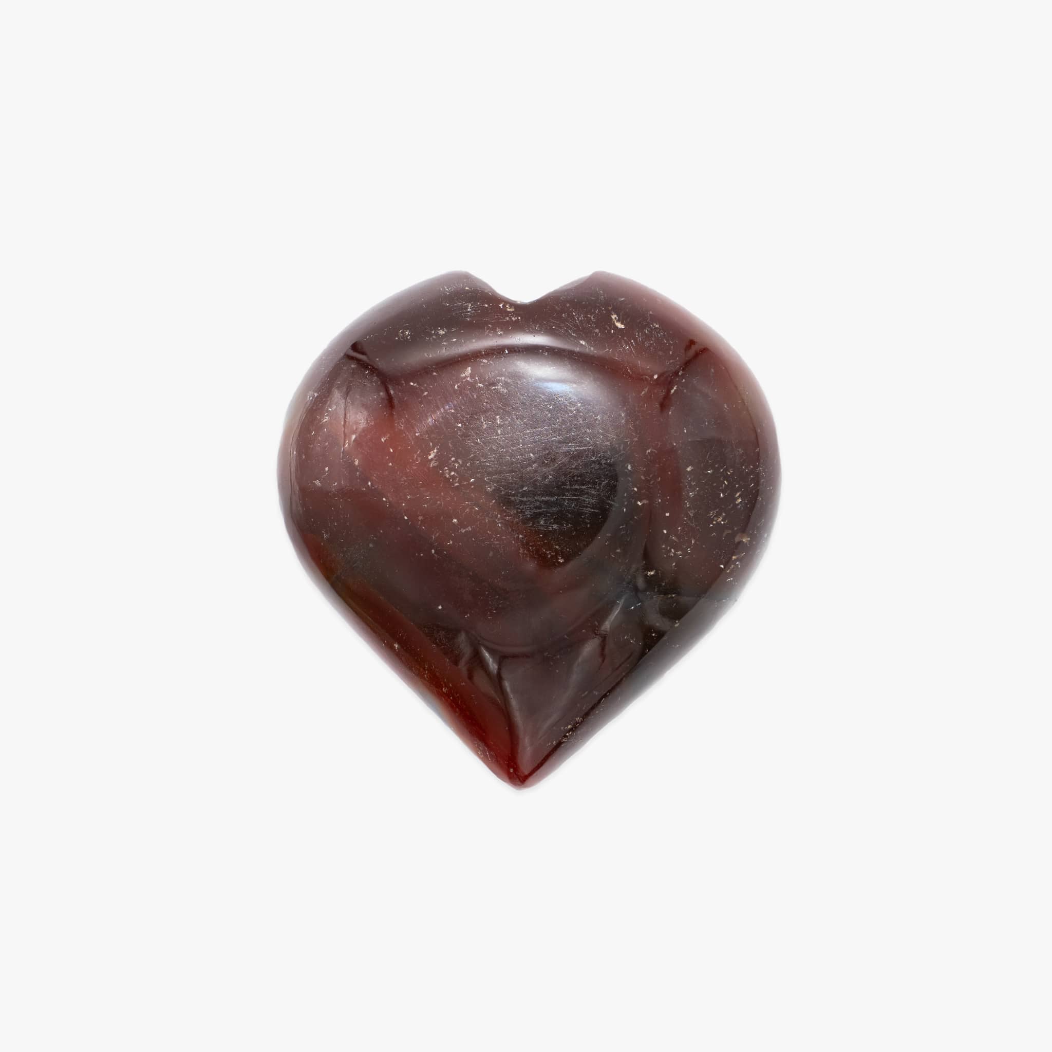 Coeur poli en pierre Cornaline - SLOYA